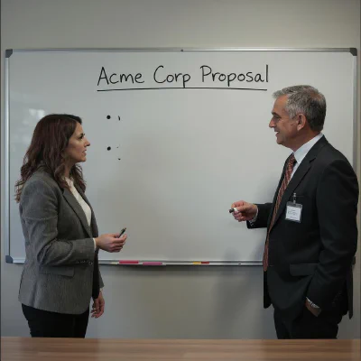 Finding the Strategy - showing a moment of clarity and strategic action.